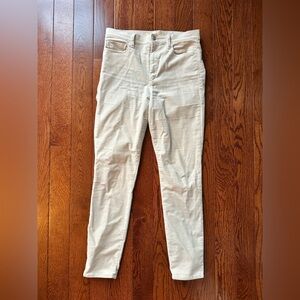 GAP cream colored Skinny Velvet pants
